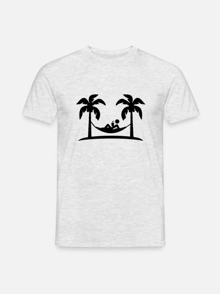 island_chillin_f1 - T-shirt homme - gris chiné