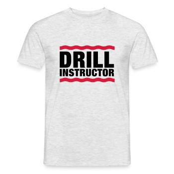 drill_instructor__f2 - Männer T-Shirt - Grau meliert - Vorne - AI Model Male 178 dark (178cm)