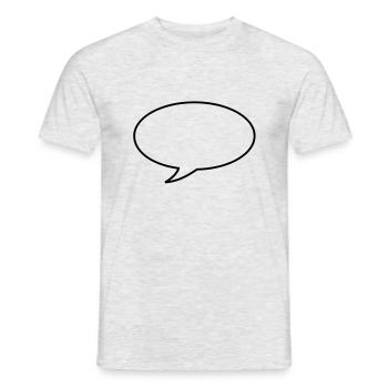 bubble - T-shirt homme - gris chiné - Devant - AI Model Male 178 dark (178cm)