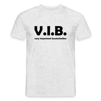 Very Important Bautechniker - Männer T-Shirt - Grau meliert - Vorne - AI Model Male 178 dark (178cm)
