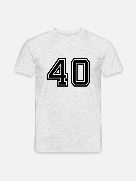 40 - Men's T-Shirt - heather grey