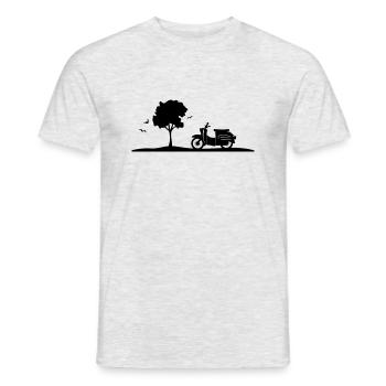Fahrzeug - Schalbe Baum - Männer T-Shirt - Grau meliert - Vorne - AI Model Male 178 dark (178cm)