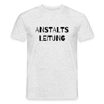Anstaltsleitung - Männer T-Shirt - Grau meliert - Vorne - AI Model Male 178 dark (178cm)