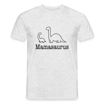 Mamasaurus - Dinosaurs - Gift Idea - Men's T-Shirt - heather grey - Front - AI Model Male 178 dark (178cm)