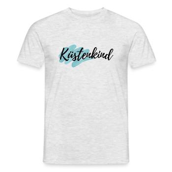 Küstenkind - Männer T-Shirt - Grau meliert - Vorne - AI Model Male 178 dark (178cm)
