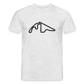 Abu Dhabi Rennstrecke - Männer T-Shirt - Grau meliert - Vorne - AI Model Male 178 dark (178cm)