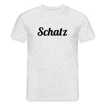 Schatz - Männer T-Shirt - Grau meliert - Vorne - AI Model Male 178 dark (178cm)