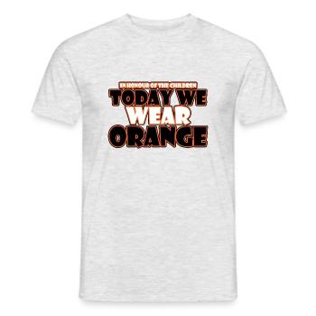 Against bullying in the workplace Be nicely conciliatory - Men's T-Shirt - heather grey - Front - AI Model Male 178 dark (178cm)