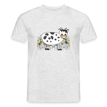 Cow - Men's T-Shirt - heather grey - Front - AI Model Male 178 dark (178cm)