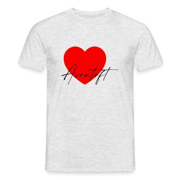i Love Aventoft - Männer T-Shirt - Grau meliert - Vorne - AI Model Male 178 dark (178cm)