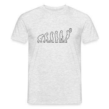 Basket-ball Équipe de basket-ball Joueurs de basket-ball - T-shirt homme - gris chiné - Devant - AI Model Male 178 dark (178cm)