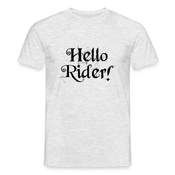 Dog Hund - Männer T-Shirt - Grau meliert - Vorne - AI Model Male 178 dark (178cm)
