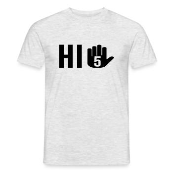 5. Geburtstag Geschenk 5 Jahre - Männer T-Shirt - Grau meliert - Vorne - AI Model Male 178 dark (178cm)