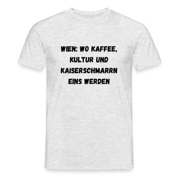Genialer Wien-Spruch - legendär - Männer T-Shirt - Grau meliert - Vorne - AI Model Male 178 dark (178cm)