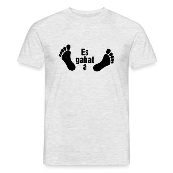 Es gabat a Leich - Männer T-Shirt - Grau meliert - Vorne - AI Model Male 178 dark (178cm)