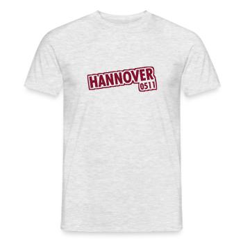 Hanovre - 0511 - Indicatif régional - Basse-Saxe - T-shirt homme - gris chiné - Devant - AI Model Male 178 dark (178cm)
