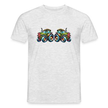 traktor 2 - Männer T-Shirt - Grau meliert - Vorne - AI Model Male 178 dark (178cm)