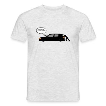 Car Sliding Design / Car Tuning Design - Men's T-Shirt - heather grey - Front - AI Model Male 178 dark (178cm)