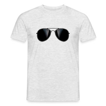 sunglasses branch 1306 h - Men's T-Shirt - heather grey - Front - AI Model Male 178 dark (178cm)