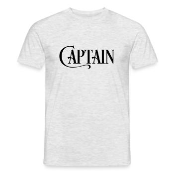 captain - Männer T-Shirt - Grau meliert - Vorne - AI Model Male 178 dark (178cm)