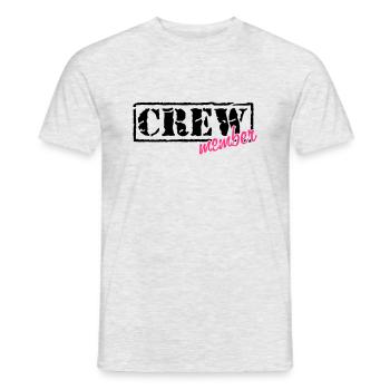 crew member (Farben frei wählbar) - Männer T-Shirt - Grau meliert - Vorne - AI Model Male 178 dark (178cm)