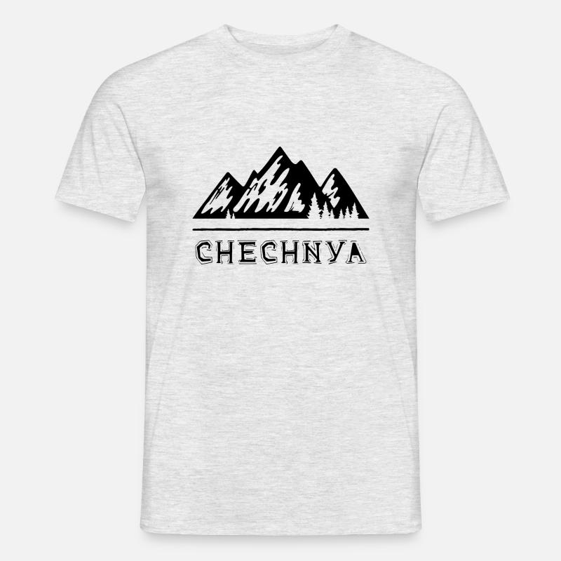 Tschetschenien Chechnya Chechen Tschetschenisch - Männer T-Shirt - Grau meliert