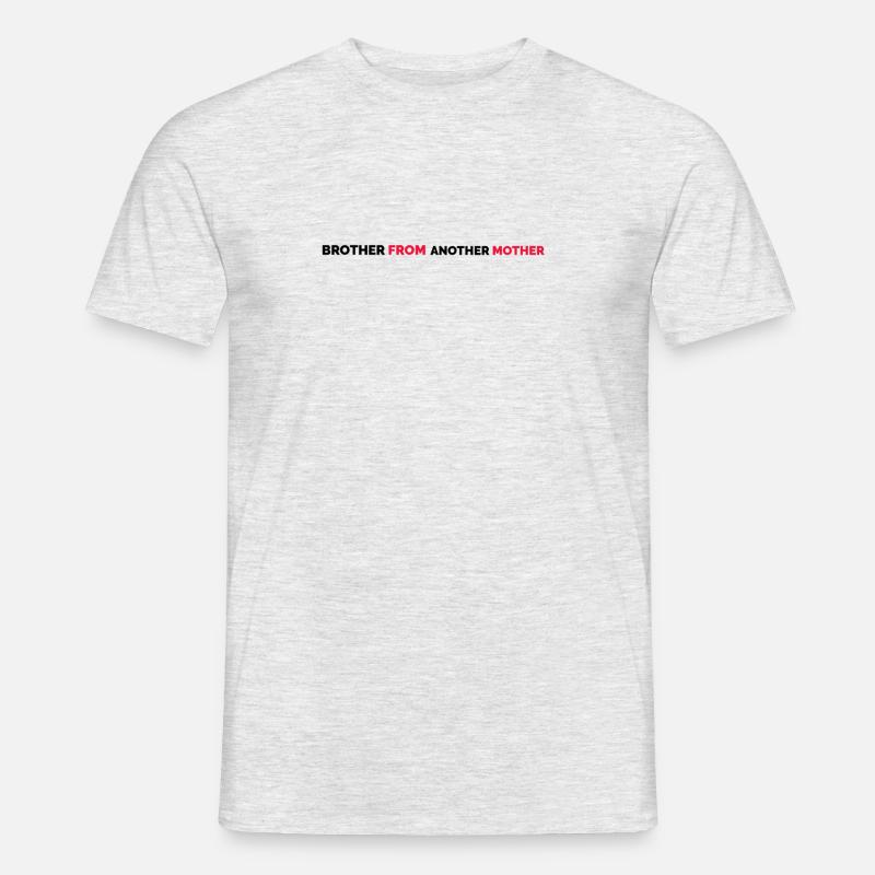 Bruder einer anderen Mutter - Männer T-Shirt - Grau meliert
