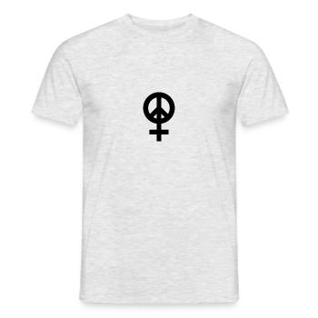 Movimento per la pace delle donne - T-shirt uomo - grigio melange - Fronte - AI Model Male 178 dark (178cm)