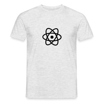 Physique Atome - T-shirt homme - gris chiné - Devant - AI Model Male 178 dark (178cm)