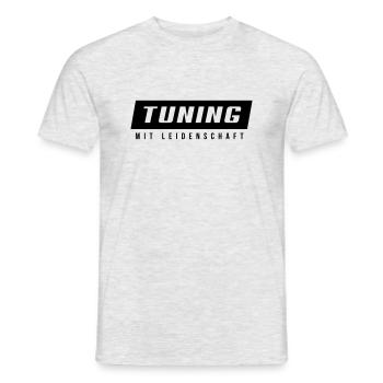 Tuning - mit Leidenschaft - Männer T-Shirt - Grau meliert - Vorne - AI Model Male 178 dark (178cm)