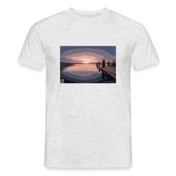 Sunrise - Männer T-Shirt - Grau meliert - Vorne - AI Model Male 178 dark (178cm)