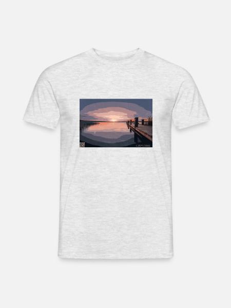 Sunrise - Männer T-Shirt - Grau meliert