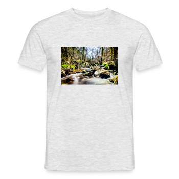 riviere - T-shirt homme - gris chiné - Devant - AI Model Male 178 dark (178cm)