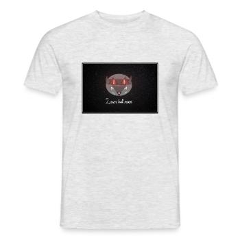 Laser Bull Moon Eye 3 - Männer T-Shirt - Grau meliert - Vorne - AI Model Male 178 dark (178cm)