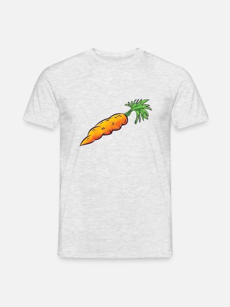 Die Karotte - Männer T-Shirt - Grau meliert