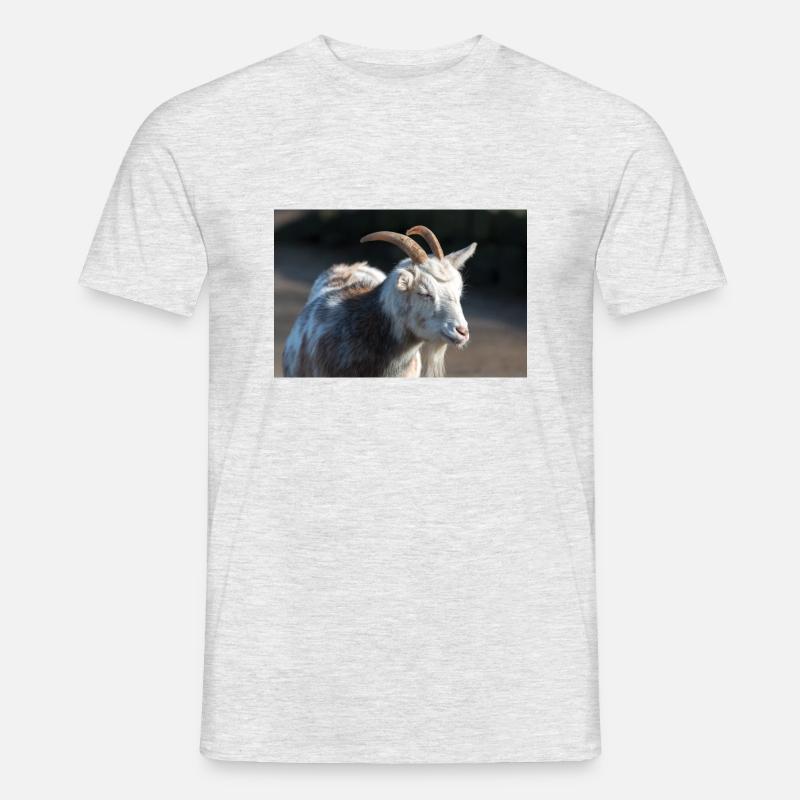 Zwergziege oder Zwergziege - Männer T-Shirt - Grau meliert