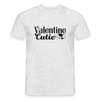 Valentine Cutie - Men's T-Shirt - heather grey - Front - AI Model Male 178 dark (178cm)