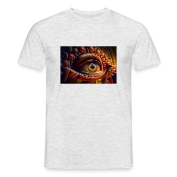 looking eye by daniel costa 3 - Men's T-Shirt - heather grey - Front - AI Model Male 178 dark (178cm)