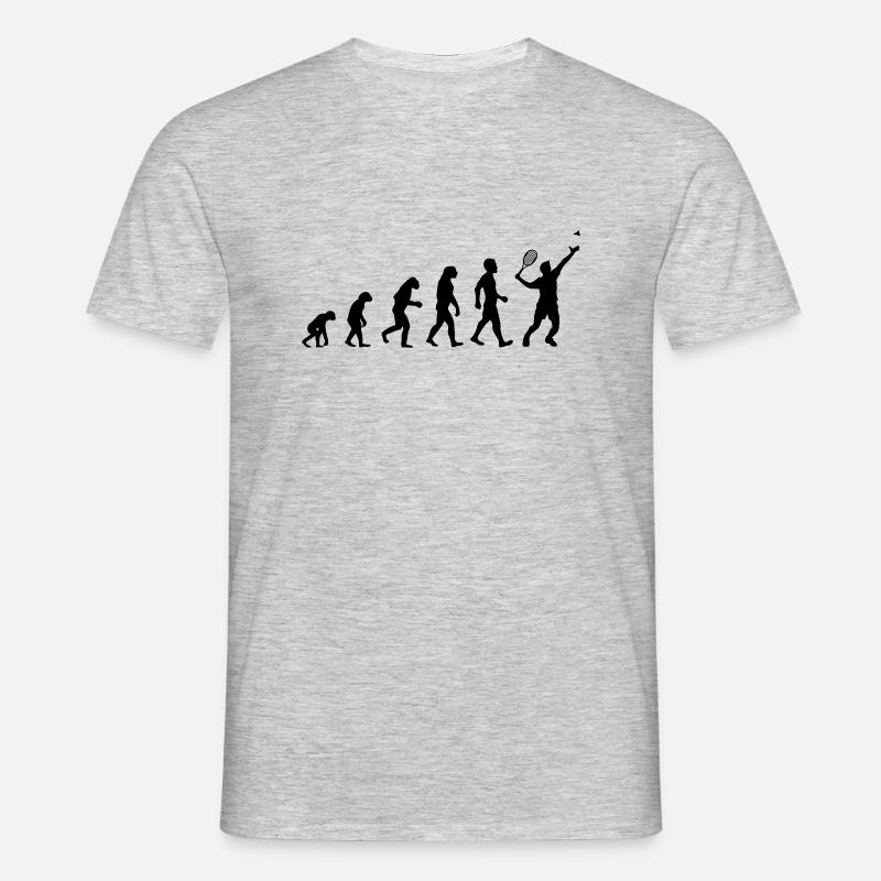 Evolution badminton - Men's T-Shirt - heather grey