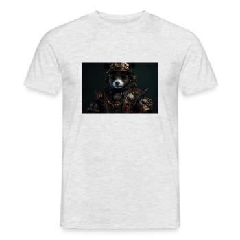 Panda 4 - Männer T-Shirt - Grau meliert - Vorne - AI Model Male 178 dark (178cm)