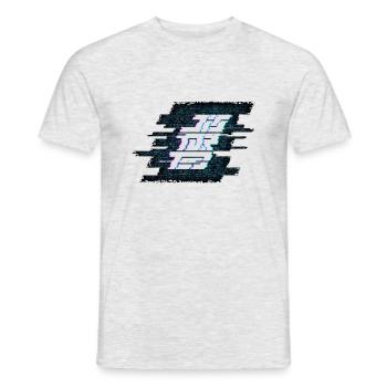 Distorted - Männer T-Shirt - Grau meliert - Vorne - AI Model Male 178 dark (178cm)