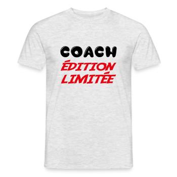 COACH Limited Edition - Men's T-Shirt - heather grey - Front - AI Model Male 178 dark (178cm)