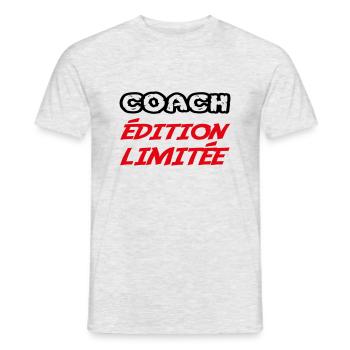 COACH Limited Edition - Men's T-Shirt - heather grey - Front - AI Model Male 178 dark (178cm)