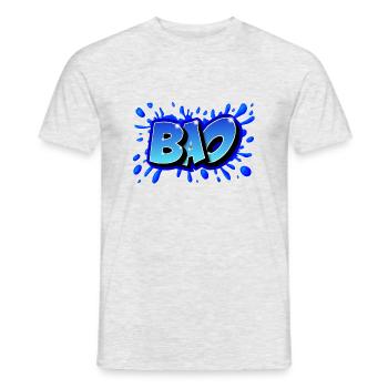 BAO GRAFFITI NAME By Max le Tagueur - T-shirt homme - gris chiné - Devant - AI Model Male 178 dark (178cm)