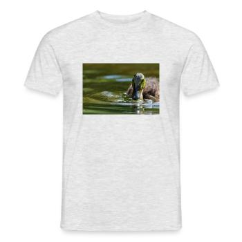 000 1170 DxO - Men's T-Shirt - heather grey - Front - AI Model Male 178 dark (178cm)