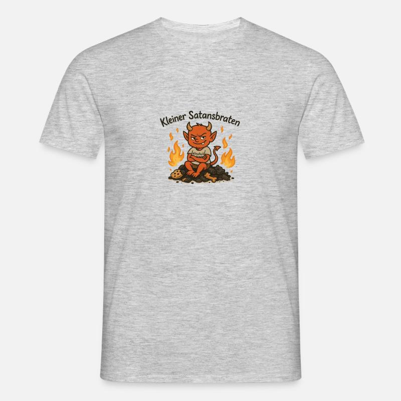 Small Satan's Roast - Men's T-Shirt - heather grey