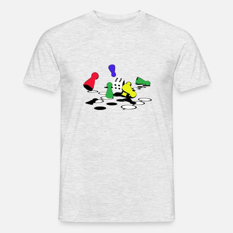 GameOver - Männer T-Shirt - Grau meliert
