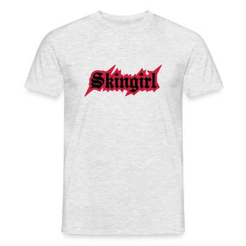 2 colors - Skingirl My Way of Life Skingirls - Männer T-Shirt - Grau meliert - Vorne - AI Model Male 178 dark (178cm)
