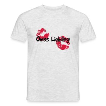 Omas Liebling - Männer T-Shirt - Grau meliert - Vorne - AI Model Male 178 dark (178cm)