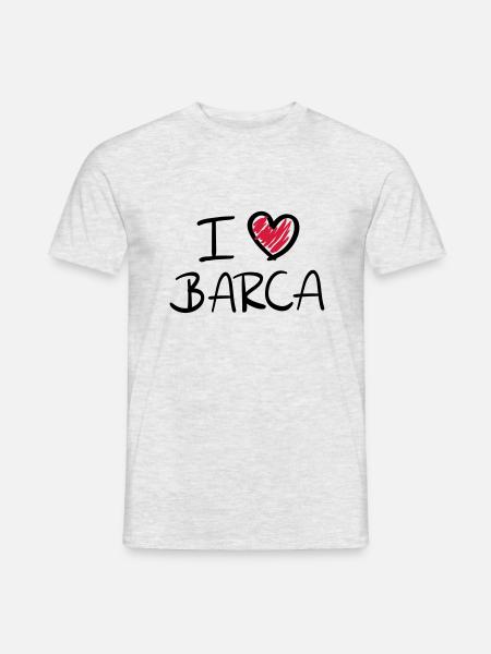 i_love_barca__f2 - Men's T-Shirt - heather grey